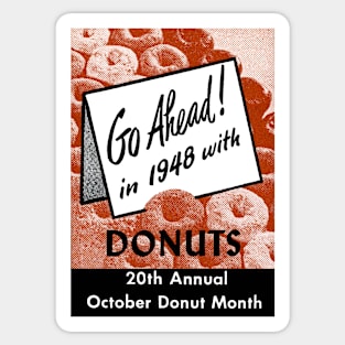 1948 Donut Month Sticker